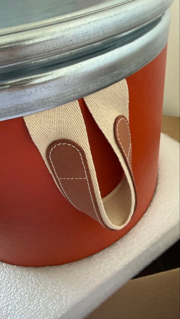 新品HERMES エルメス サドルボックス マルチケース ドラム缶 インテリア