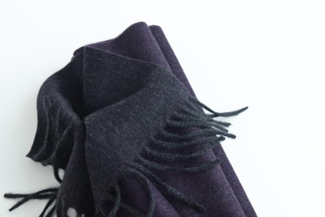 新品 UNITED ARROWS glr カシミア100% リバーシブルマフラー
