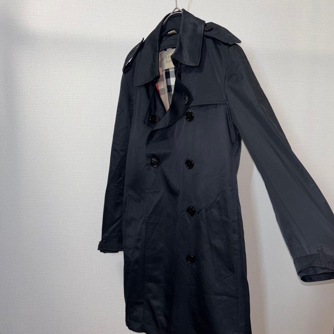 Burberry Britトレンチコート アウター 黒 ノバチェック バーバリー
