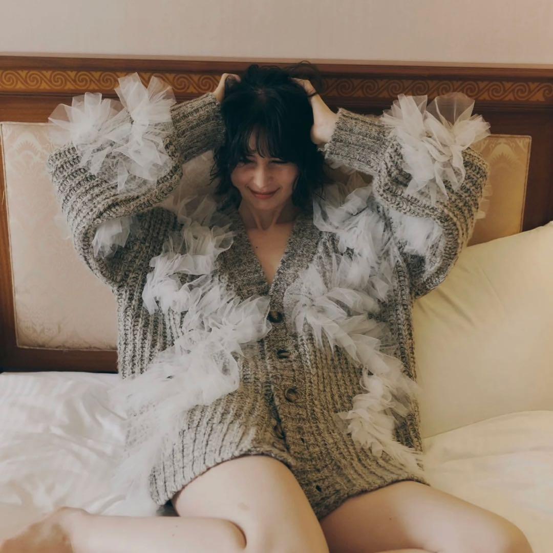 NOTRE émor plume nuance cardigan brown