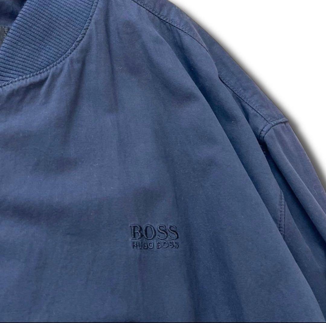 ま*ん様 ITALY製 HUGO BOSS ロゴ ライト ブルゾン ジャケット