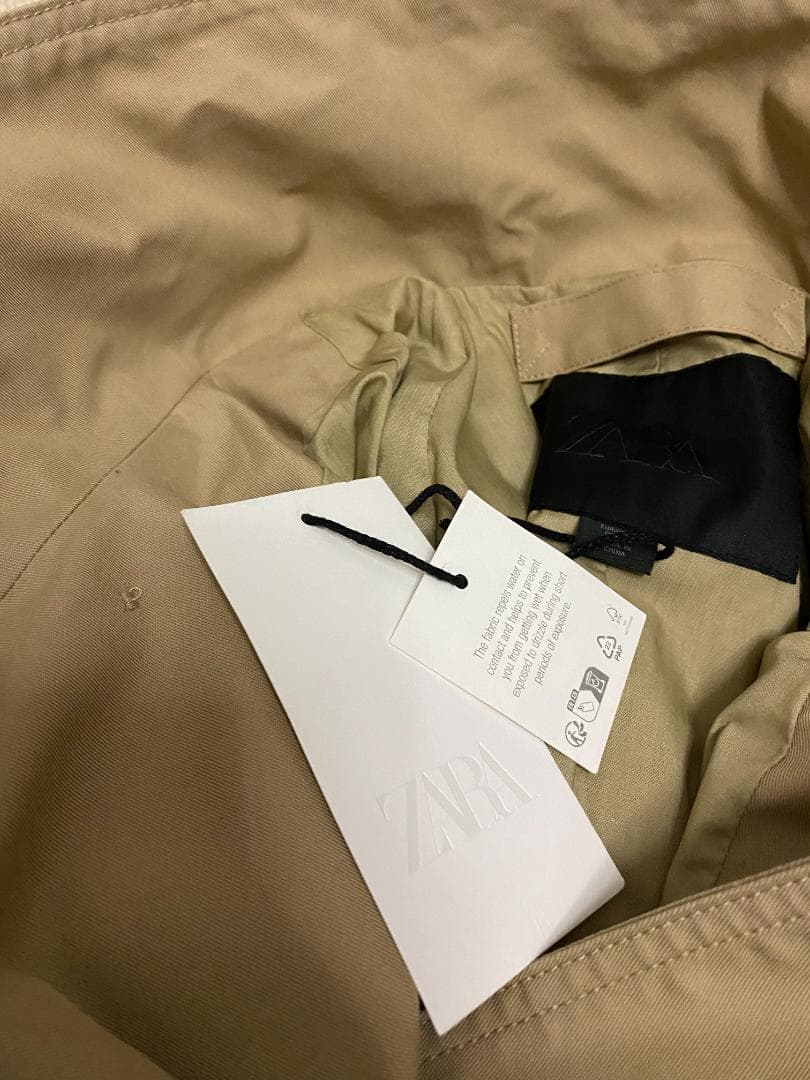 新品 ZARA ショート丈ハイネックトレンチコートZW COLLECTION M
