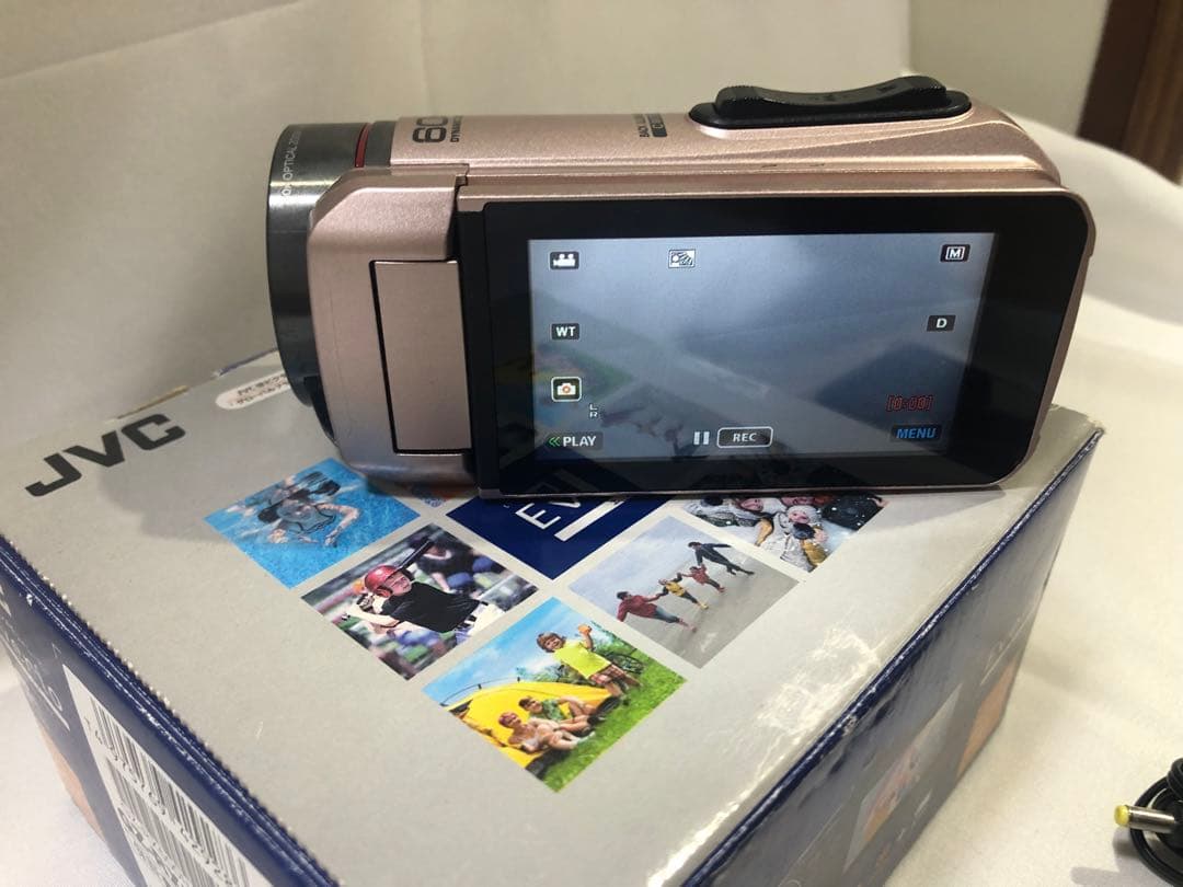 【中古】JVC Everio ビデオカメラ 本体 ピンク
