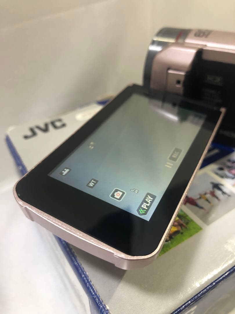【中古】JVC Everio ビデオカメラ 本体 ピンク