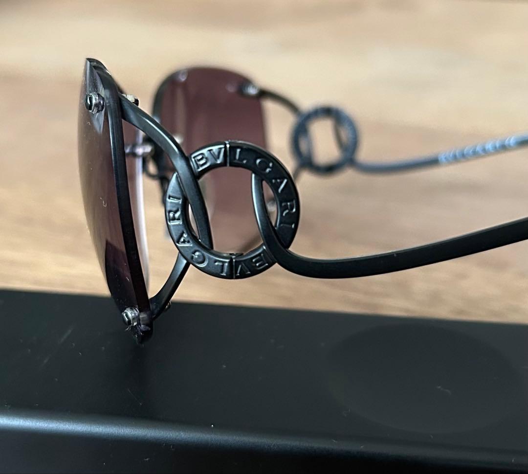 BVLGARI ブルガリ　サングラス　サークルロゴ　6040 359/3C 紫