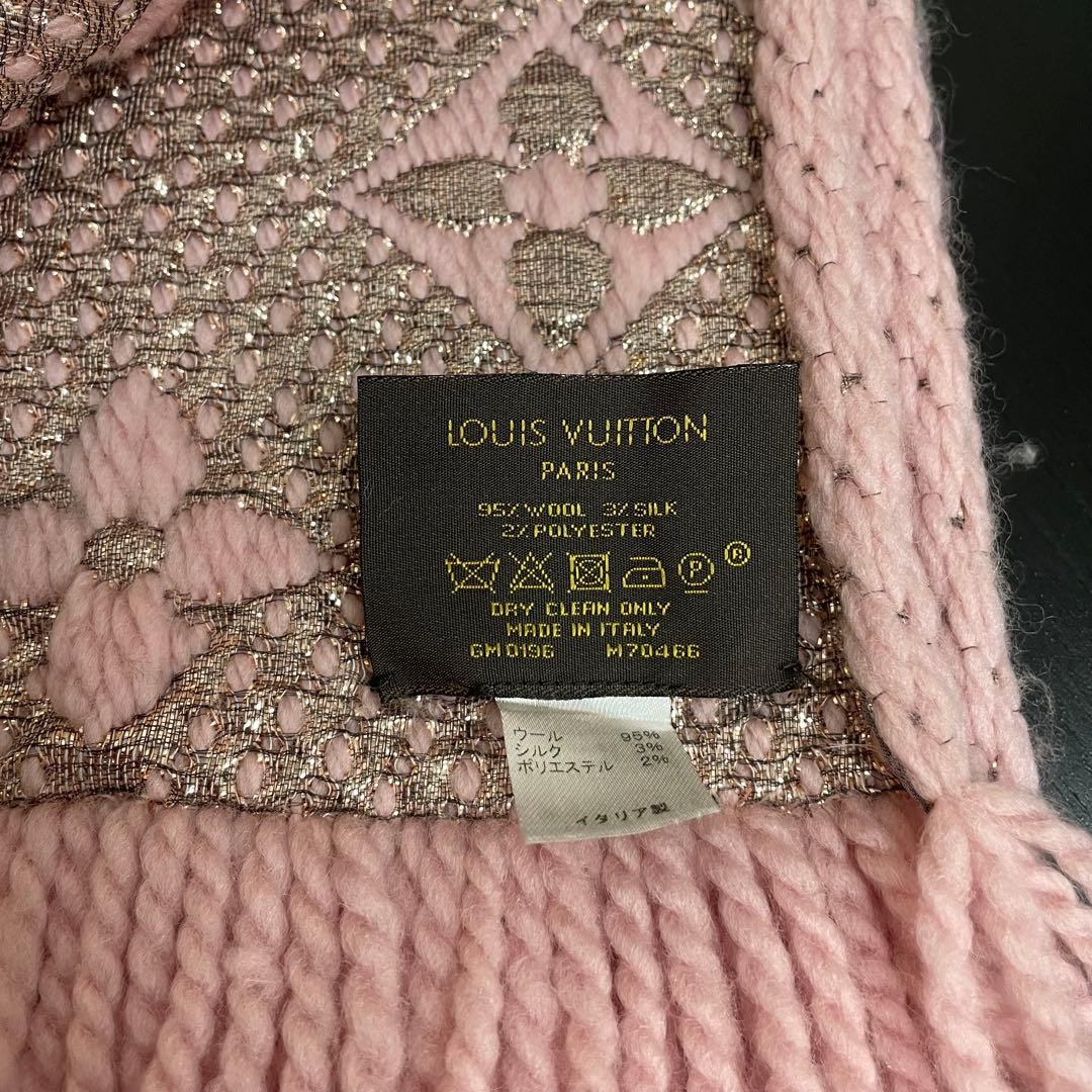 LOUIS VUITTON マフラー　ピンク