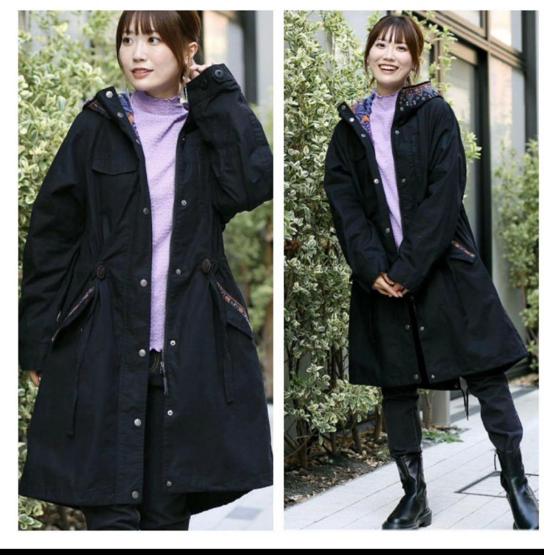 かみっち　TITICACA チチカカ　3WAY モッズコート ロング丈