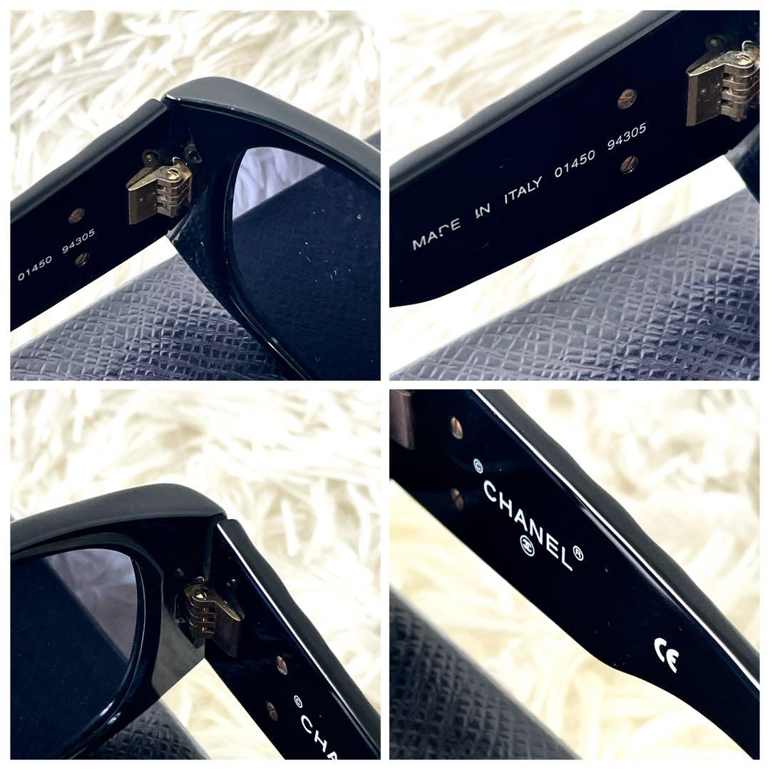 シャネル　CHANEL サングラス　ココマーク　マトラッセ　ブラック　黒