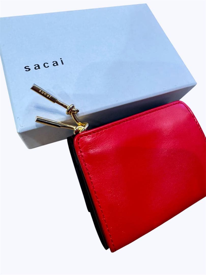 小物 sacai Bicolor Trifold Wallet