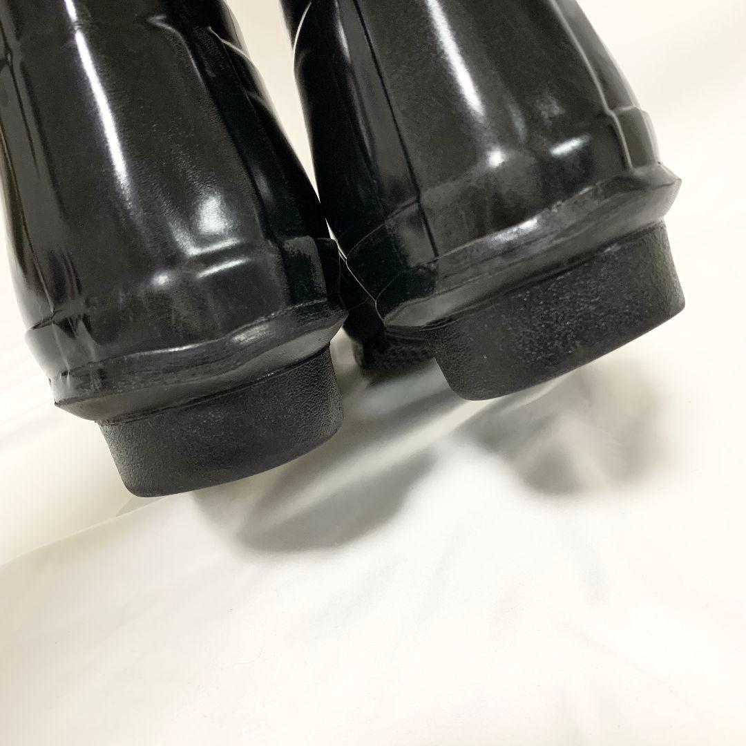 【良品】HUNTER　ブラック 長靴　レインブーツ　25cm