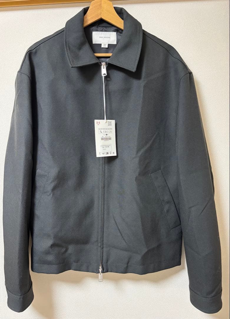 新品未使用　ZARA origins ウールシャツジャケット　カーボングレー　L