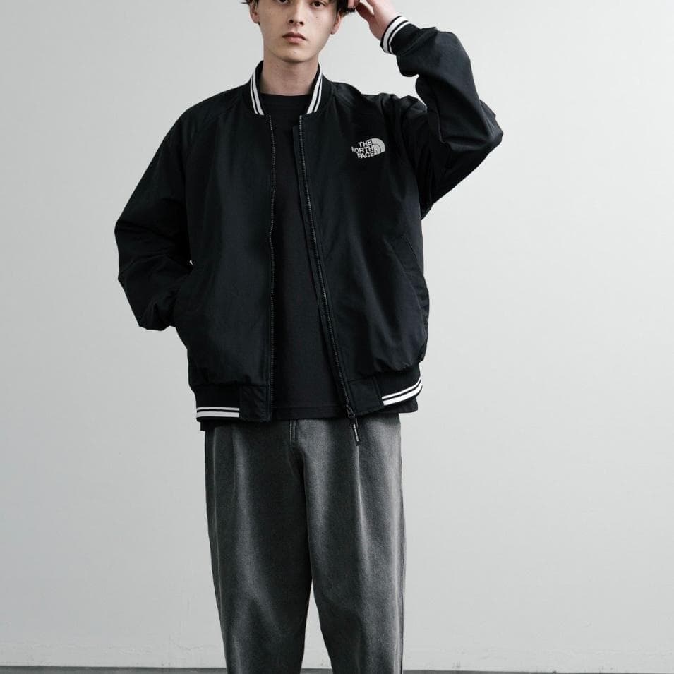【韓国限定】 ノースフェイス ボンバージャケット 正規品 MA1 新品 黒 M