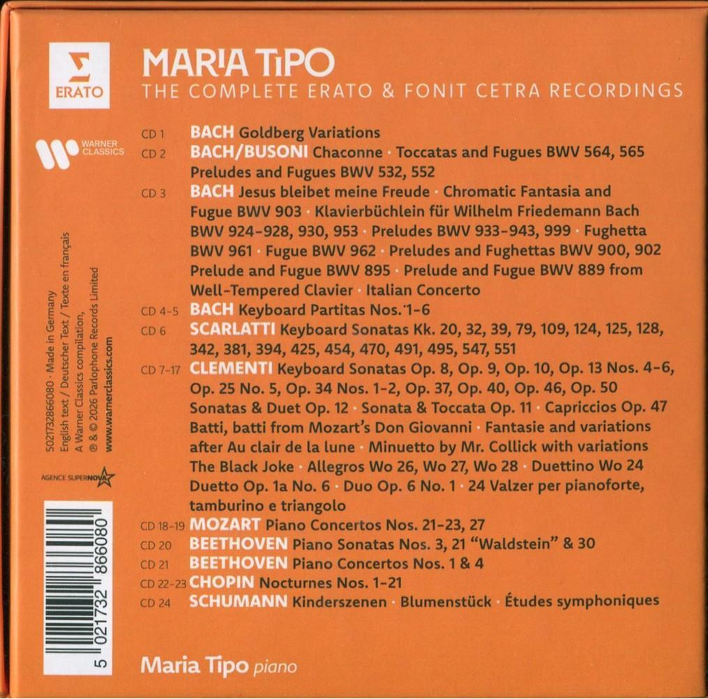 マリア・ティーポ★エラート録音全集 1978-94 24CD