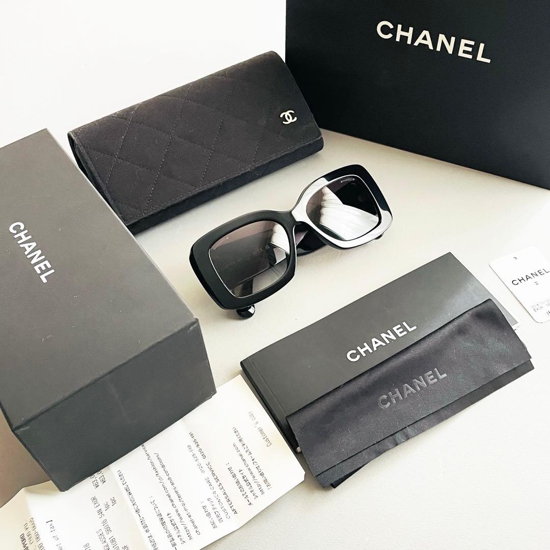 極美品 CHANEL 5483-A c.760/S6 サングラス