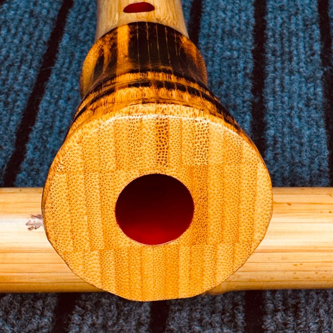 尺八 高級合竹曲管 蝴蝶 １尺４寸管(F♯)