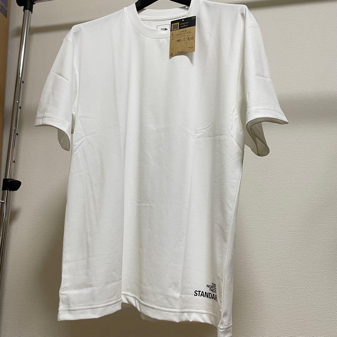 ノースフェイス スタンダード限定 Tシャツ スタンダードヘムロゴティー【XL】白