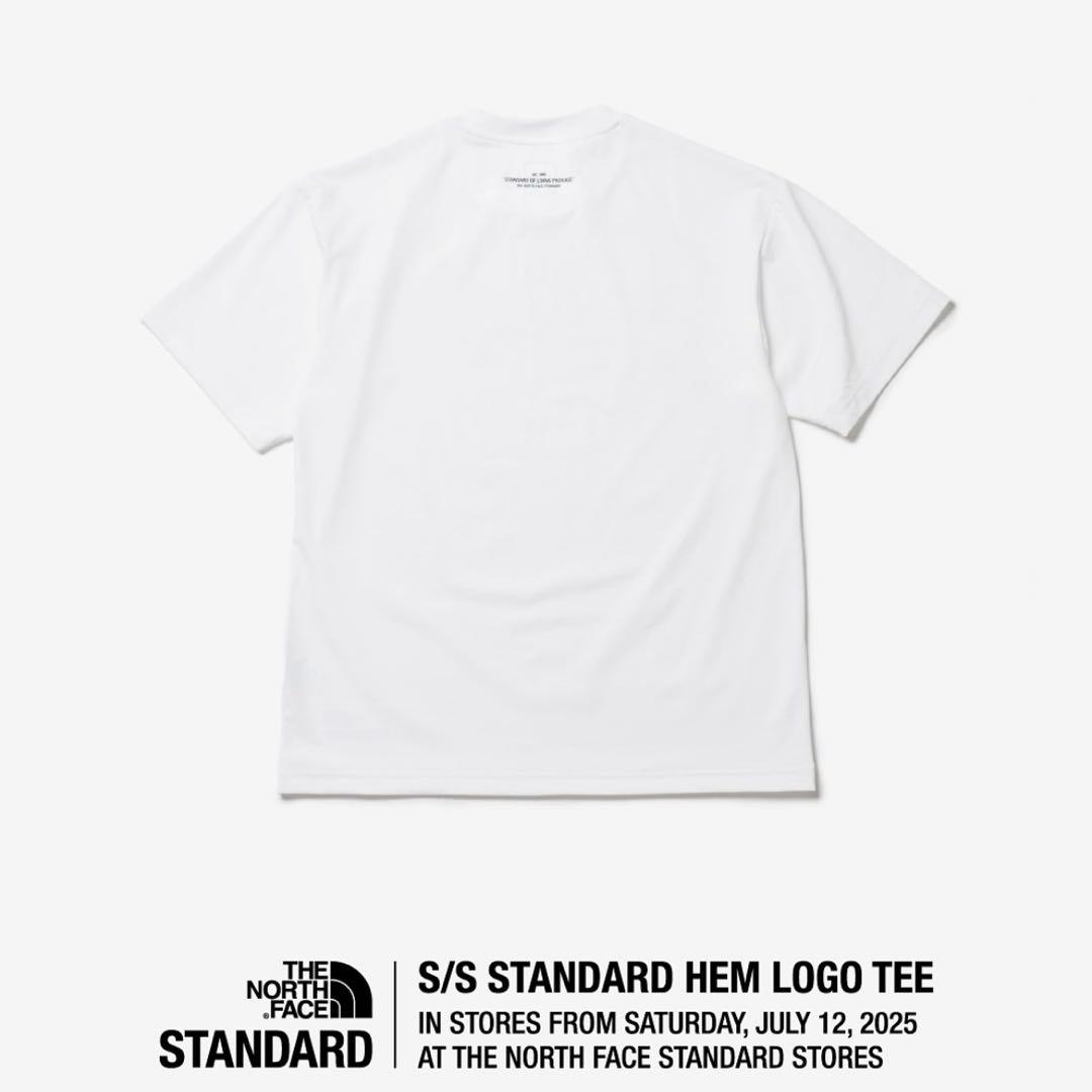 ノースフェイス スタンダード限定 Tシャツ スタンダードヘムロゴティー【XL】白