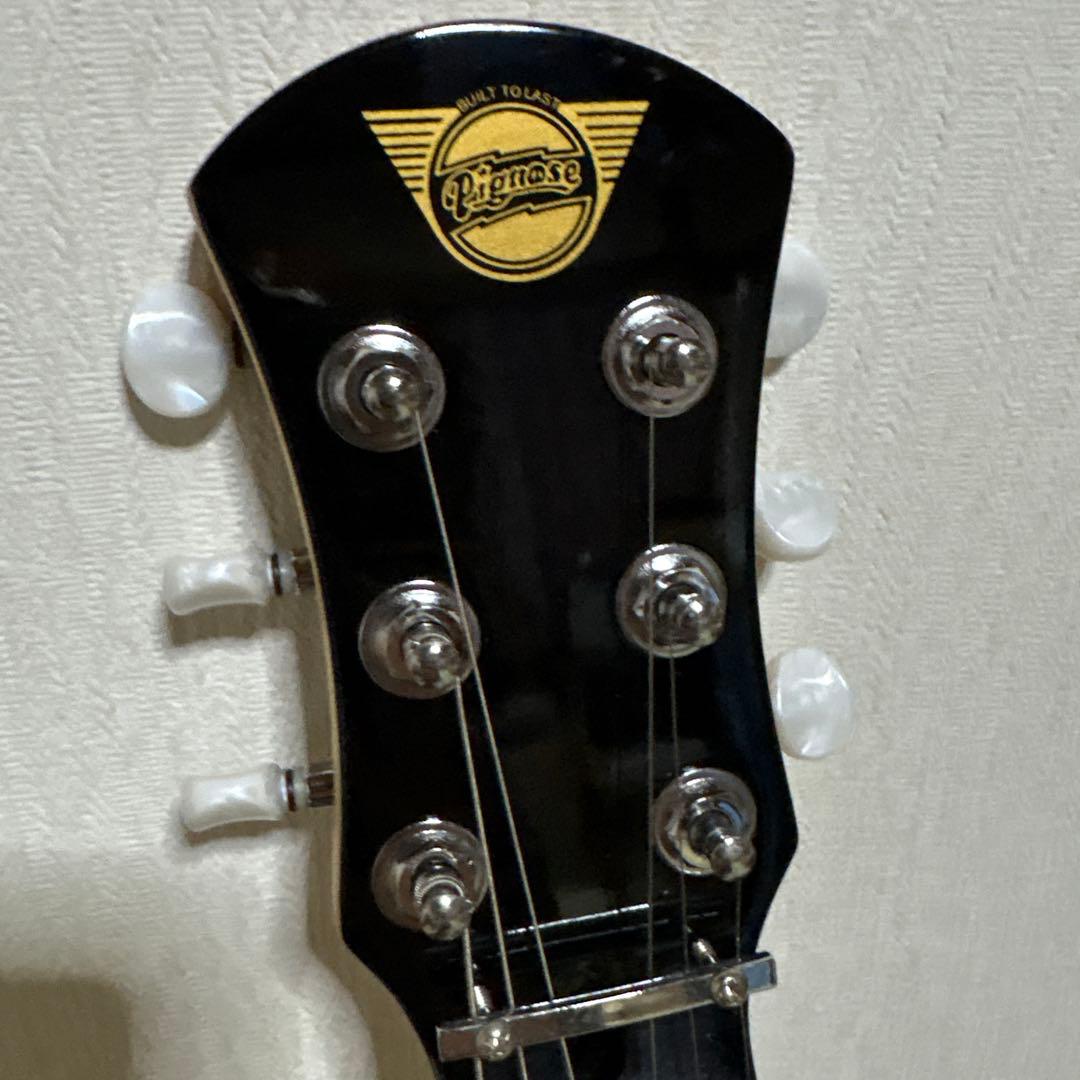 美品　Pignose ピグノーズ アンプ内蔵 ミニ エレキギター　ソフトケース付