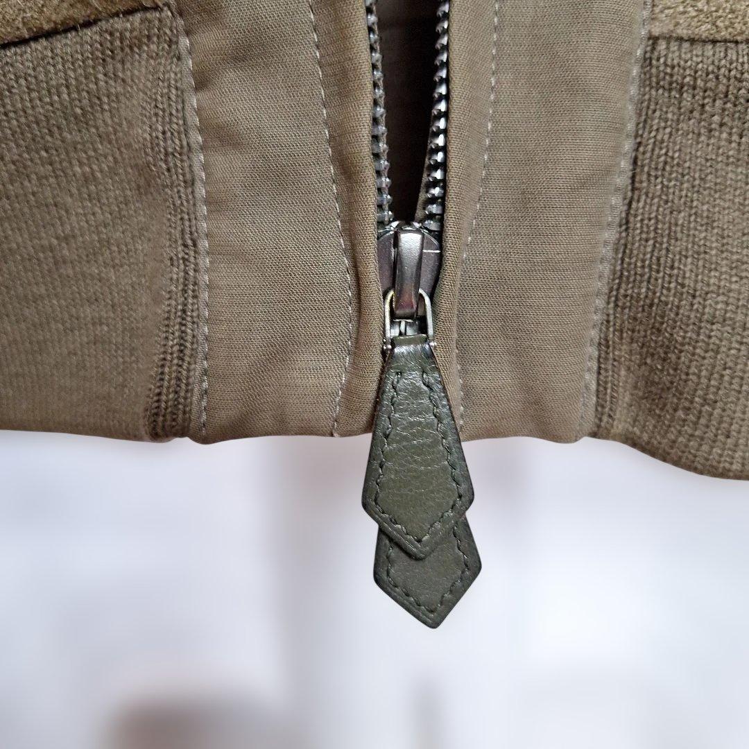 HERMES ベージュ カーディガン風ジャケット