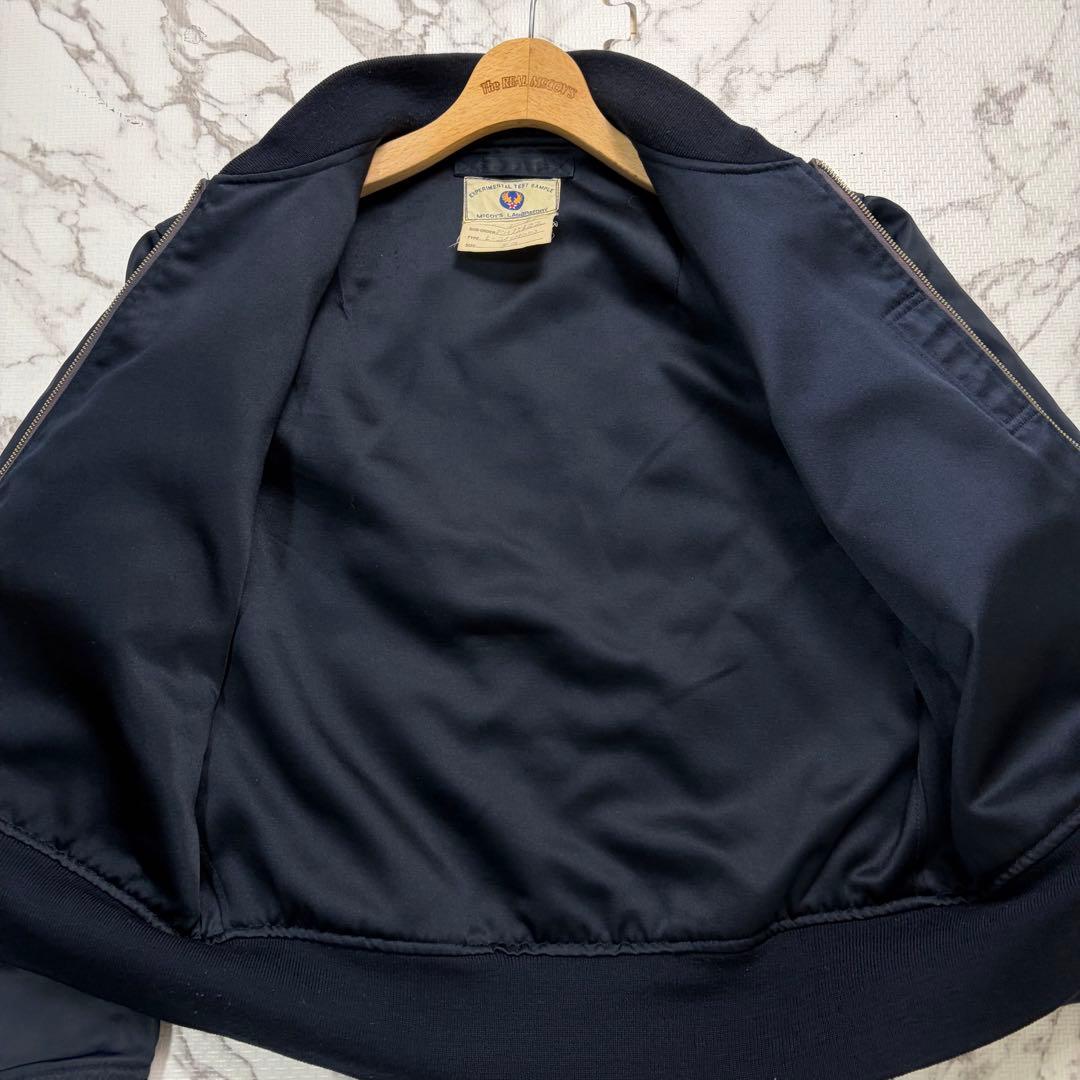 美品✨リアルマッコイズ L-2A フライトジャケット ネイビー 40size