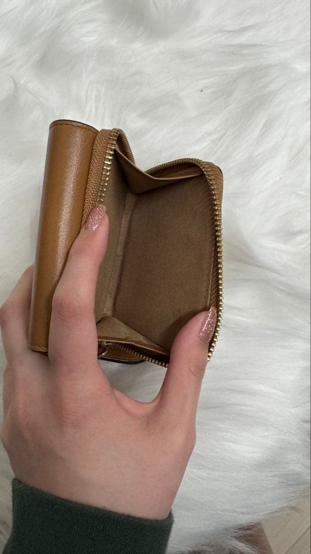 Ralph Lauren 二つ折り財布 ロゴ金具 ブラウン
