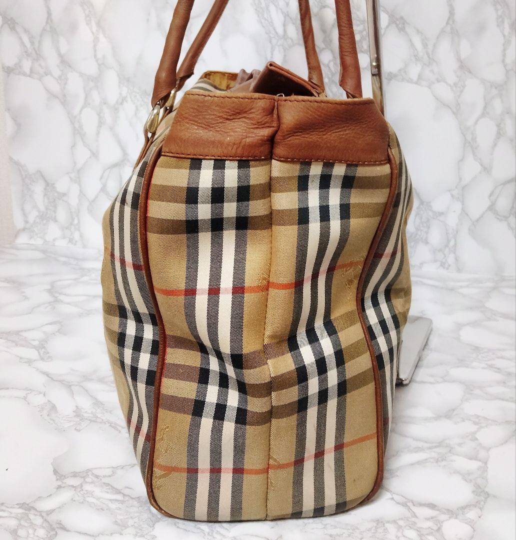 セール❢BURBERRY バーバリー ボストンバッグ ノバチェック 旅行バッグ