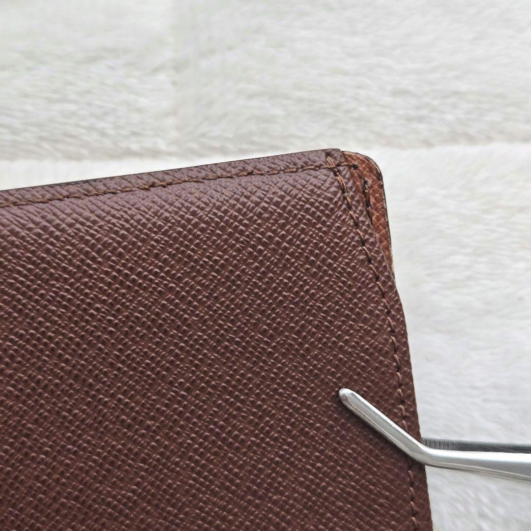 ​LOUIS VUITTON 00s PVC折り財布 トレゾール 茶 エレガンス