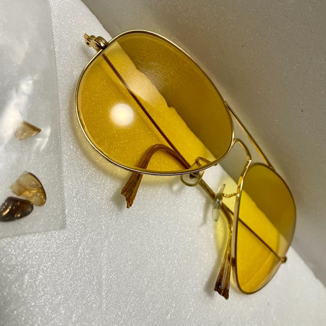 難有 B&L Ray-Ban レイバン アビエーター イエローレンズ ボシュロム