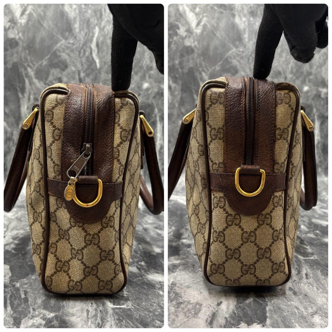 ✨美品✨GUCCI GG シェリーライン ボストンバッグ ブラウン ブラウン