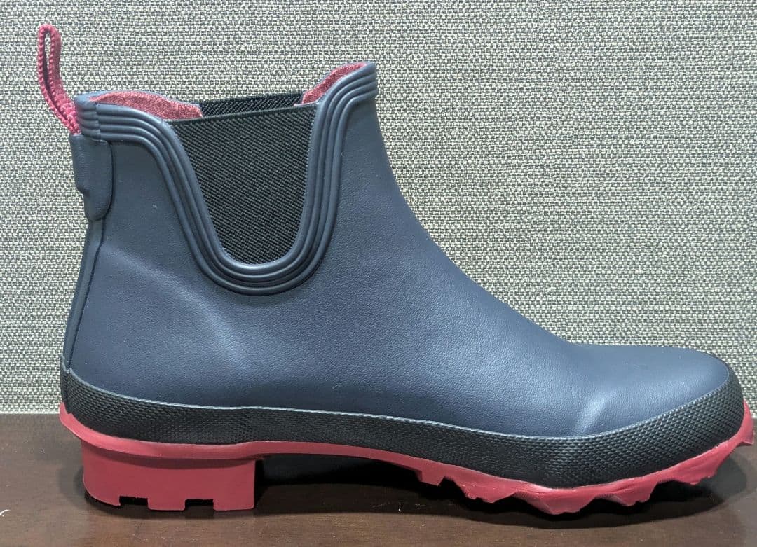 美品✨️コロンビア　サイドゴア　レインブーツ　ネイビー　完全防水　梅雨　M