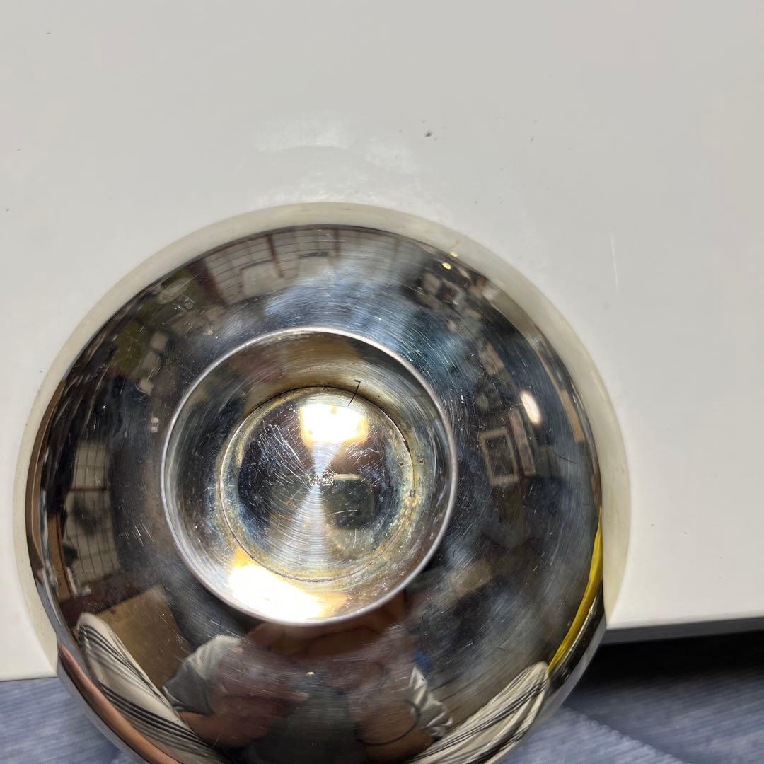 純銀製　盃　木製箱付き