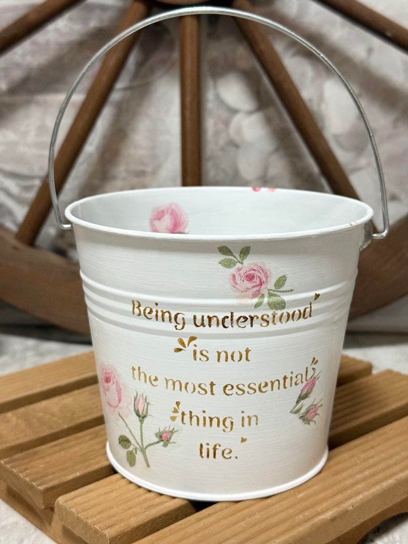 mogu様リクエスト6点おまとめ品※プラ鉢陶器鉢※収納ケース※リメイク鉢※薔薇柄