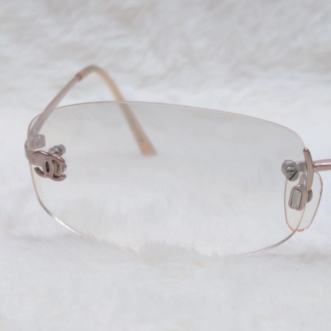 ✨美品✨CHANEL 4002 ピンクゴールド サングラス ココマーク リムレス