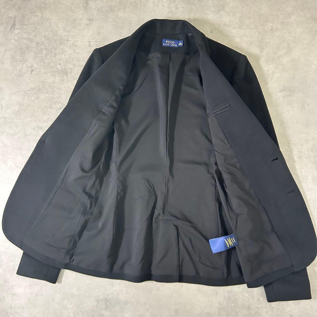 【POLO RALPH LAUREN】金ボタンブレザー 0号 ブラック XS相当