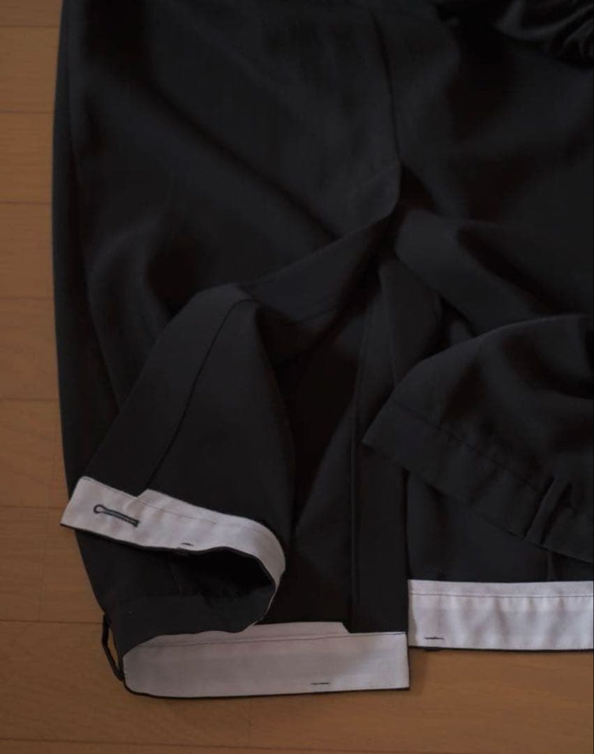 ENFOLD UPSIDE DOWN SKIRT 黒ロングスカート　38