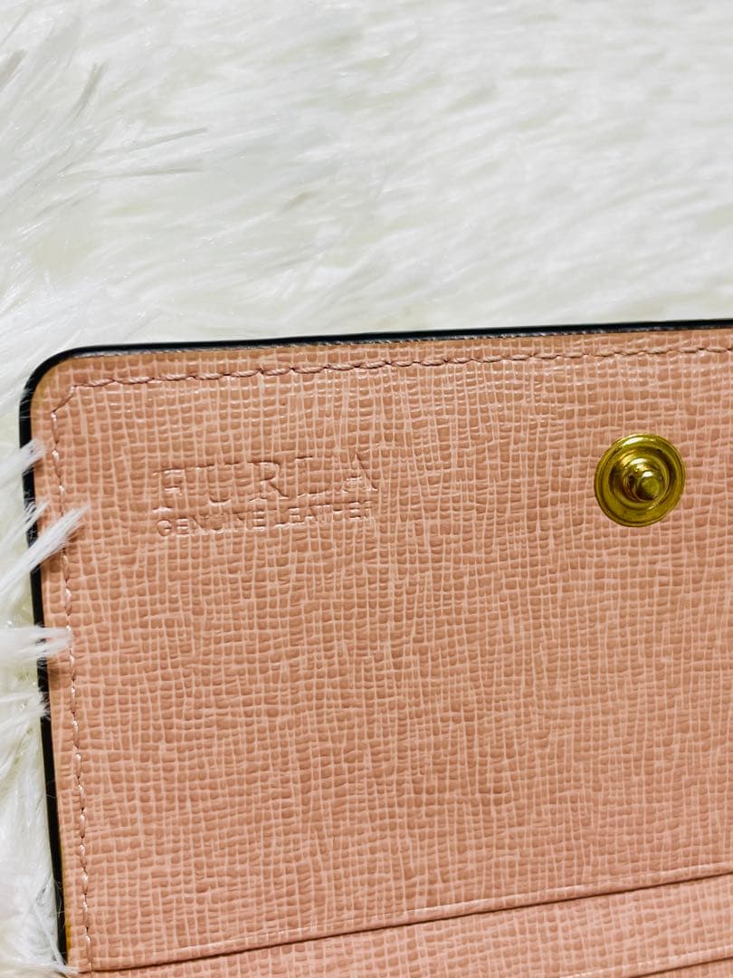 【FURLA】フルラ　名刺入れ カードケース ピンク 超美品❣️