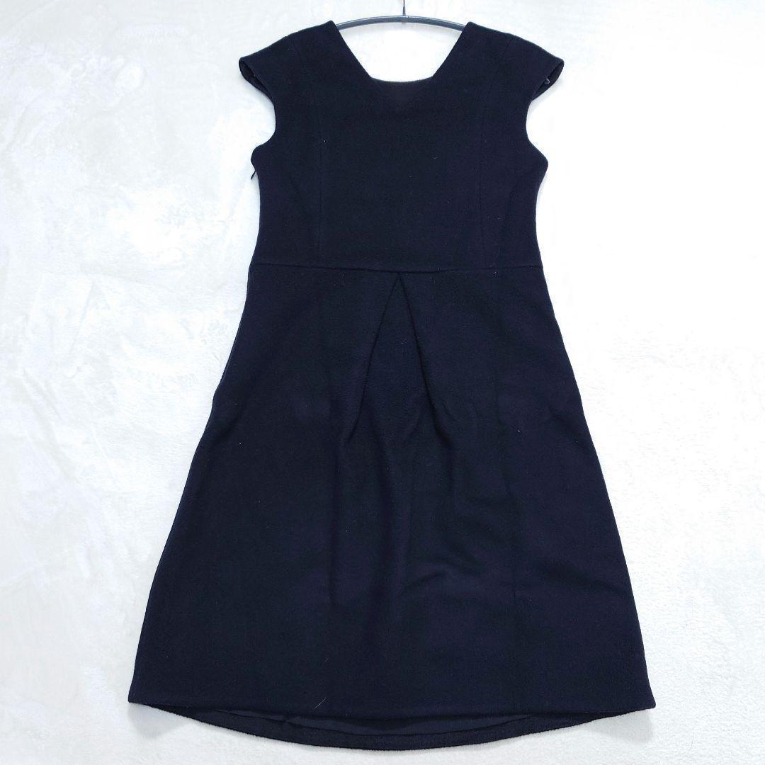 【美品】ミナペルホネン☆pianissimo☆シルク混☆ネイビー☆38(M)