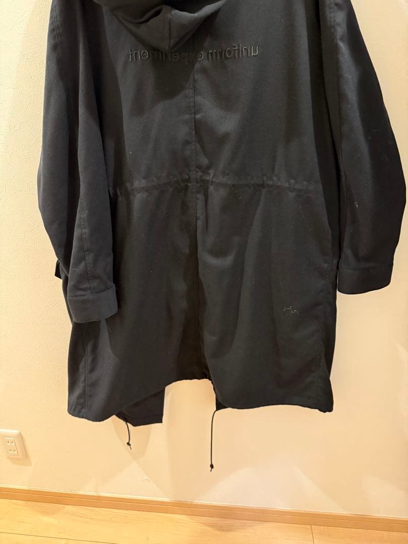 【美品】uniform experiment 黒 モッズコート　ロング　コート