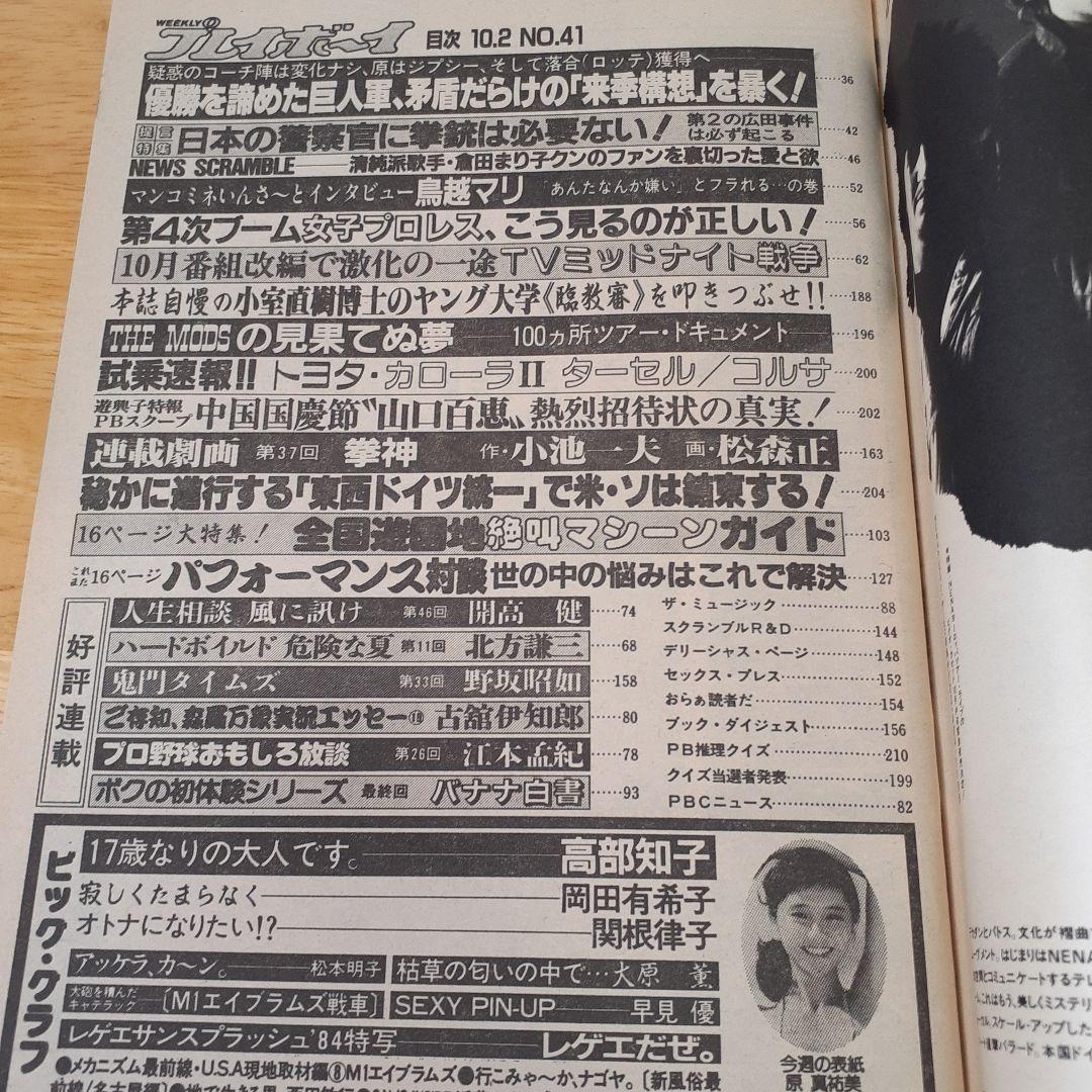週刊プレイボーイ 9冊セット