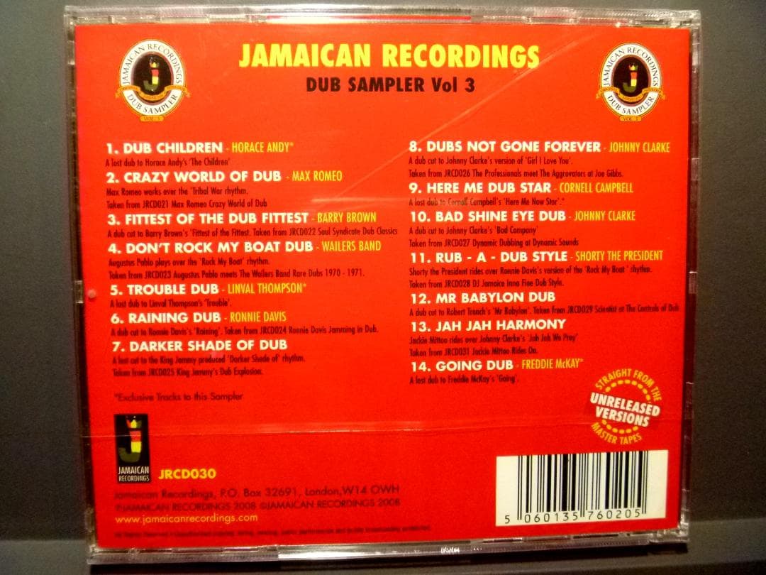 未使用 Dub Sampler Vol 3 / CD