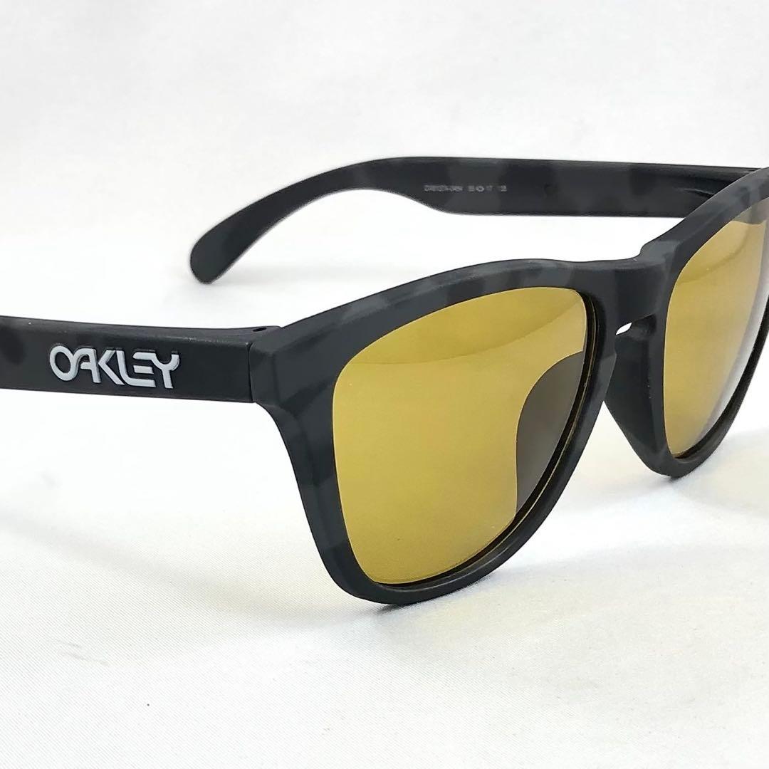 オークリーox8137A-0455偏光イエローサングラスFrogskins