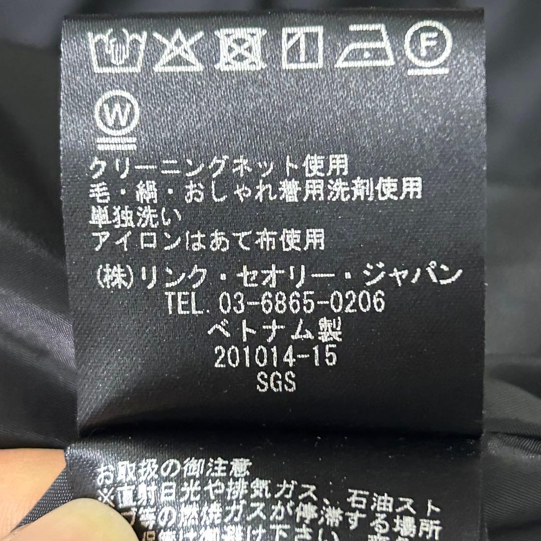 【Theory】ショートトレンチコート S 黒 日本製 上質ドライクレープ