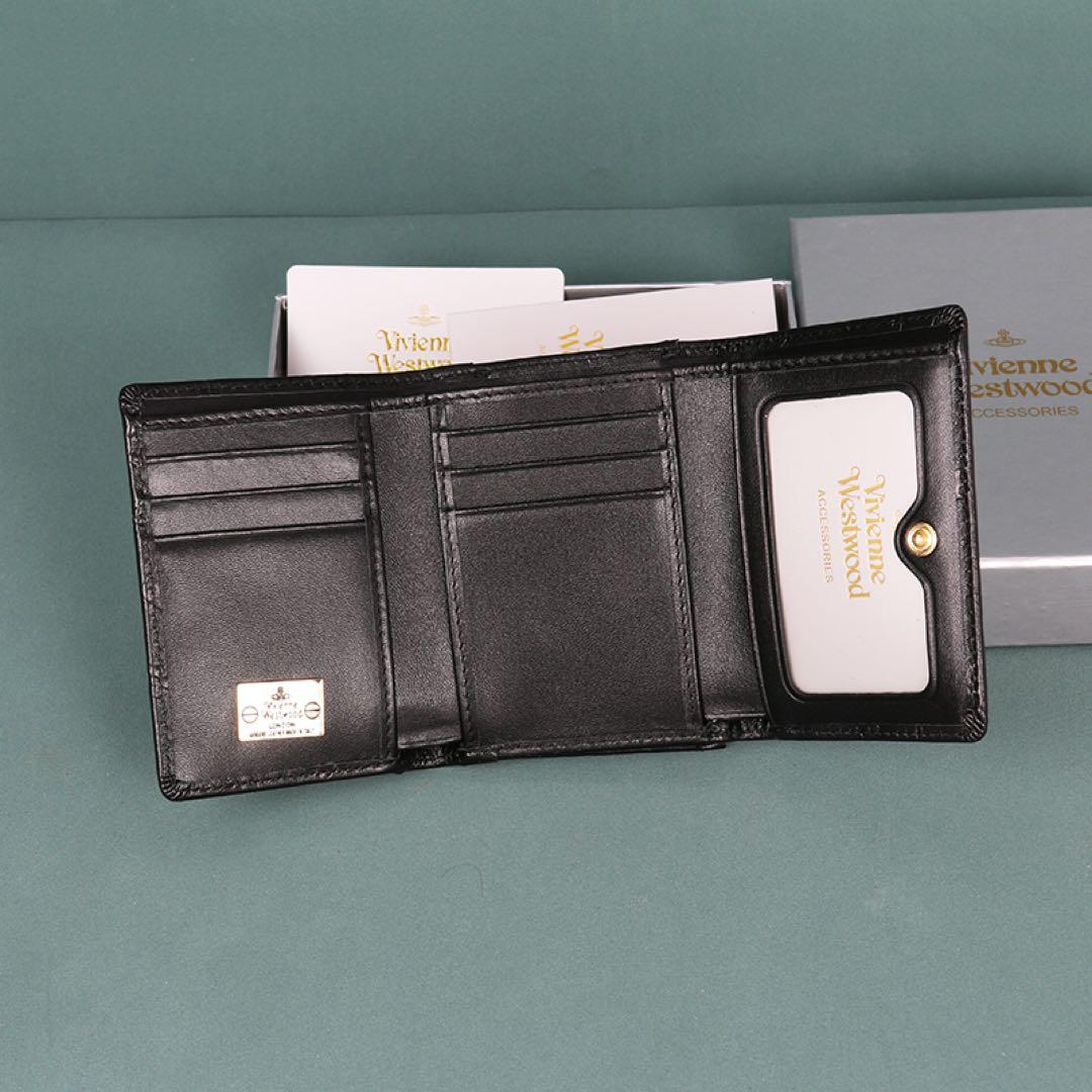 Vivienne Westwood ブラック三つ折り財布 ＃1145