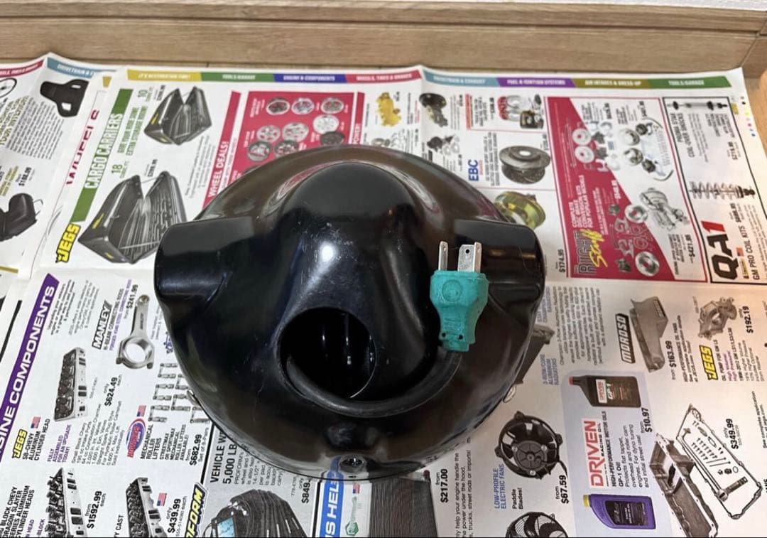 LED 丸型ヘッドライト 黒●DICATIドゥカティモンスター　ケース付き●