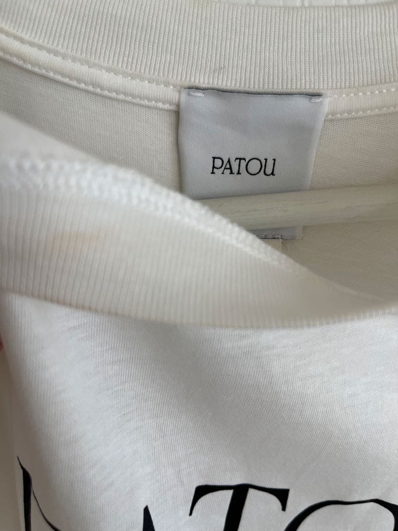 PATOU パトゥ ロゴプリント Tシャツ ホワイト サイズ XS