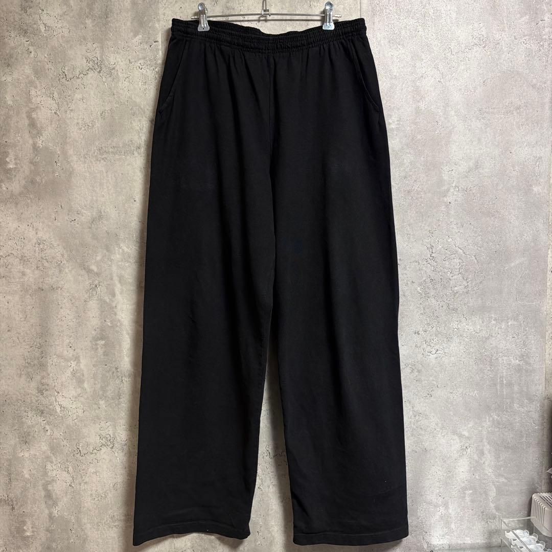 ロサンゼルスアパレル 8.5oz ヘビー ワイド スウェットパンツ 黒　L