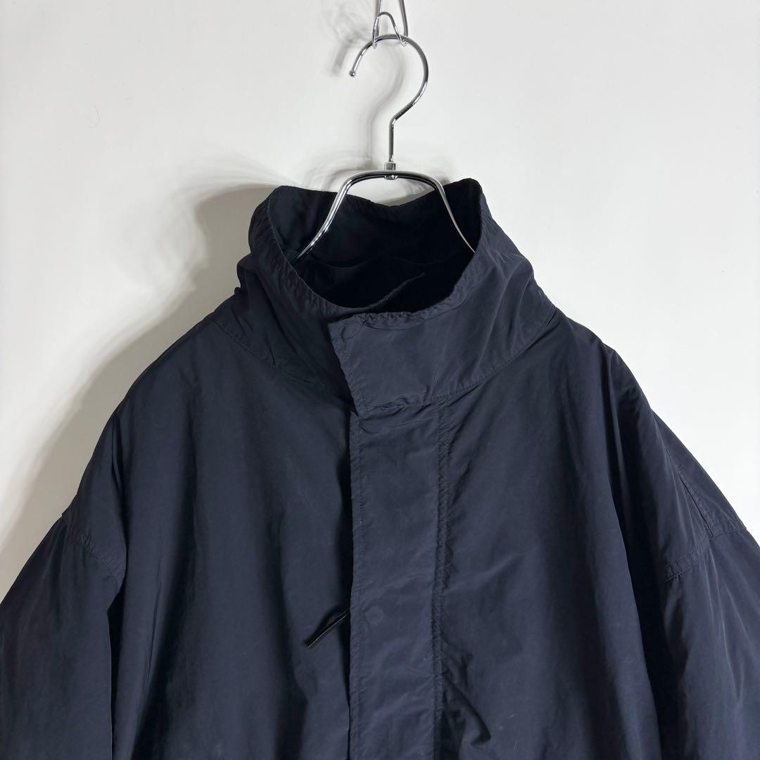 ATON AIR VENTILE FISHTAIL COAT ネイビー 02