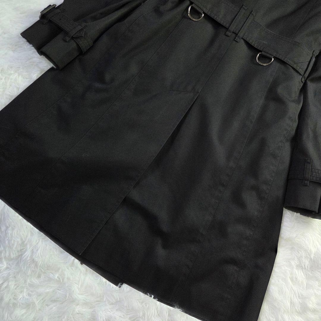 極美品 バーバリー トレンチコート ライナー ノバチェック ブラック サイズ M