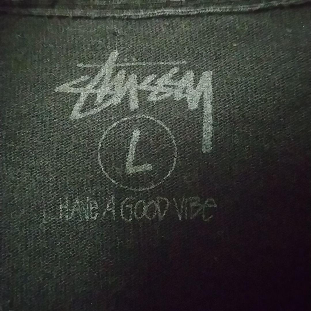 人気☆ステューシー ビッグプリント ショーンフォント クラウン Tシャツ L 黒
