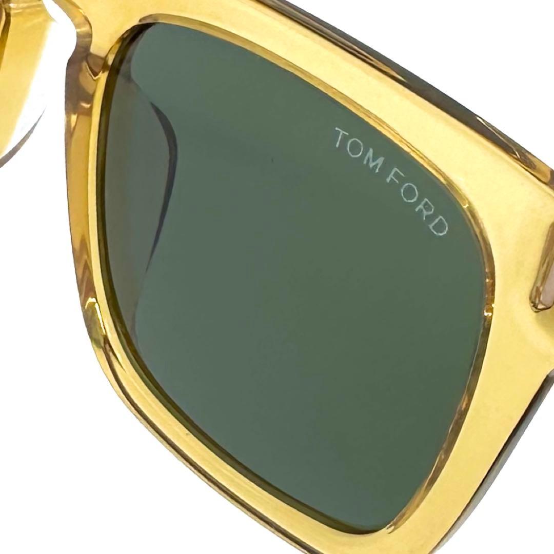 未使用✨TOM FORD サングラス FT751-F スクエア クリアイエロー